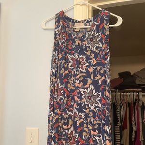 Like new LOFT tank floral dress size Medium Petite